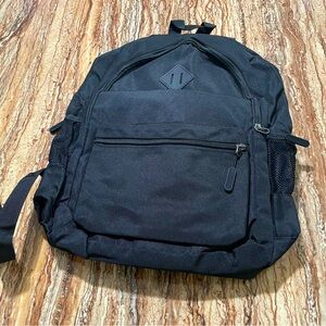 Black School Travel Hiking Backpack with Laptop Sleeve and USB Charging Port